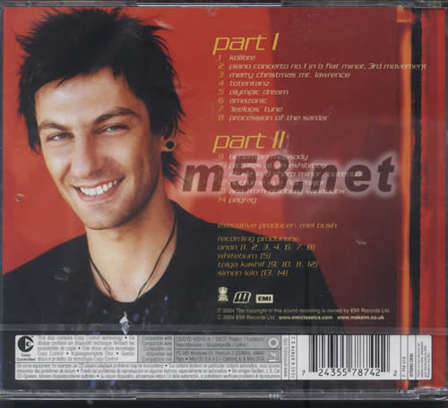 VARIATIONS PART I&II專輯背面圖片