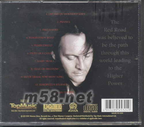 THE RED ROAD紅番血路專輯背面圖片