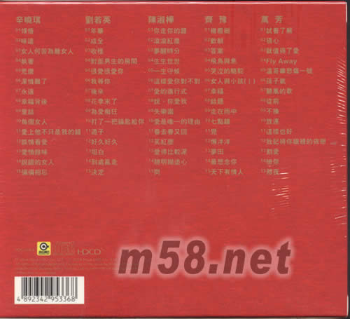 滾石香港黃金經典III辛曉琪 劉若英 陳淑樺 齊豫 萬芳專輯背面圖片