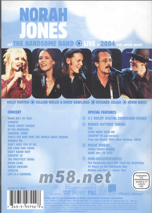 THE HANDSOME BAND LIVE IN 2004 DVDDVD背面圖片