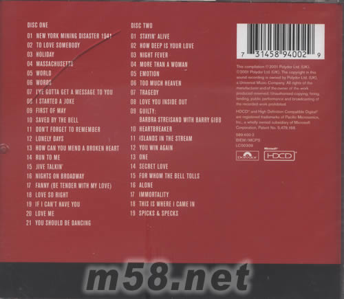 Their Greatest Hits專輯背面圖片