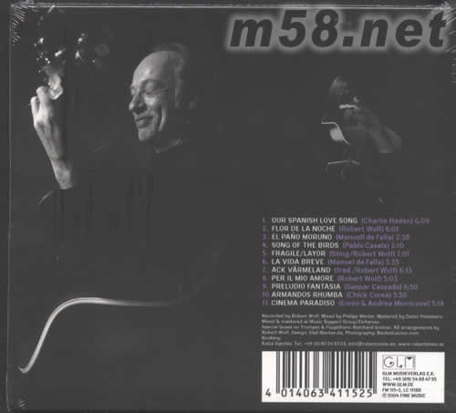 FARO吉他弦情(HI FI 吉它與大提琴)劉漢盛推介專輯背面圖片