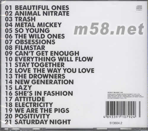 Singles專輯背面圖片