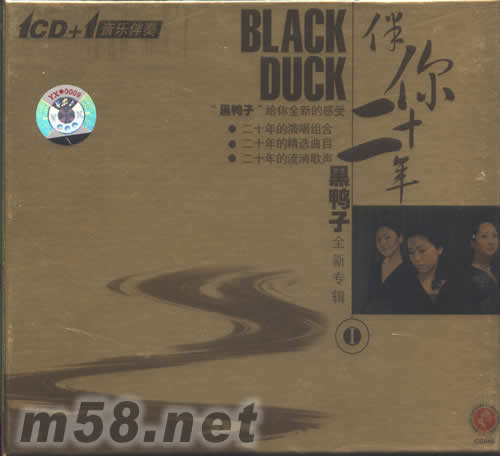 伴你二十年 黑鴨子全新專輯(一)金裝版2CD專輯正面圖片