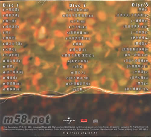珍藏集3IN1專輯背面圖片