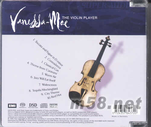 THE VIOLIN PLAYER SACD專輯正面圖片