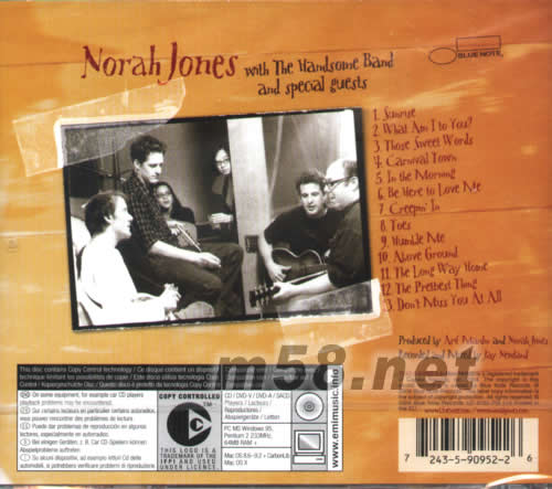 feels like home專輯背面圖片