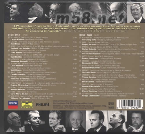 MASTER OF CONDUCTING專輯背面圖片