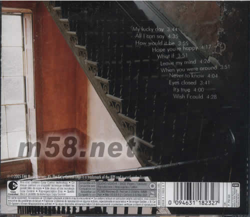 Lost In A Moment 瞬間迷失專輯背面圖片