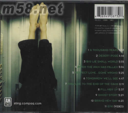 BRAND NEW DAY專輯背面圖片