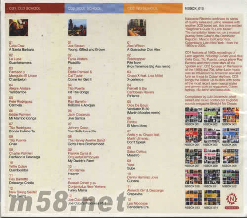 拉丁音樂精華專輯背面圖片