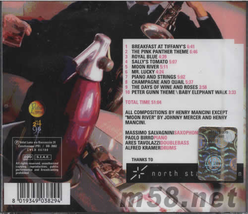 MANCINIDRY黑豹專輯背面圖片