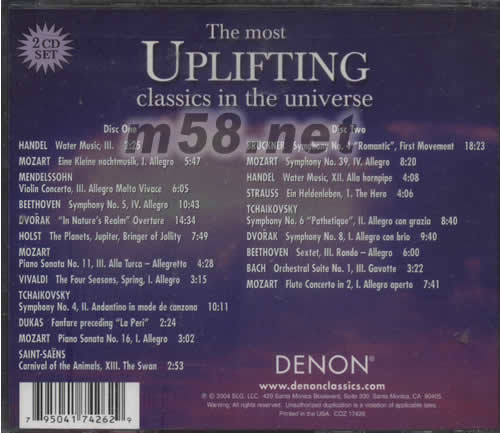 歡欣時刻(HIFI 古典名曲集)專輯背面圖片