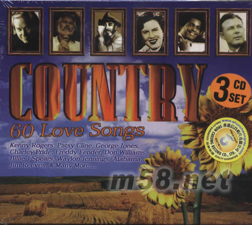 鄉村情歌COUNTRY 60 LOVE SONGS專輯正面圖片
