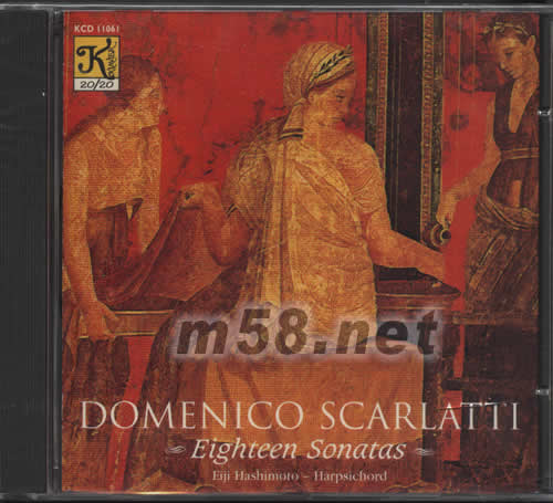 意大利作曲家鍵盤奏鳴曲DOMENICO SCARLATTI EIGHTEEN SONATAS專輯正面圖片