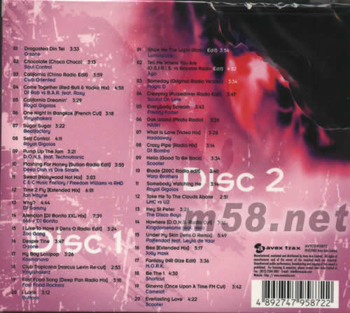 SUPER PARTY HITS專輯背面圖片