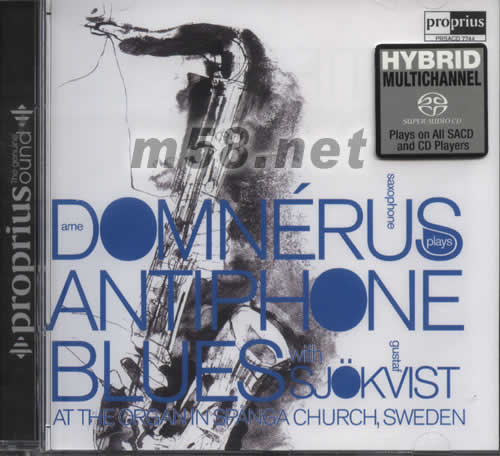 白教堂 ANTIPHONE BLUES DOMNERUS SJOKVIST 管風(fēng)琴與色士風(fēng) SACD專輯正面圖片