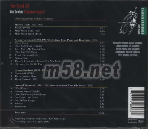 MAIN STREET USA專輯背面圖片