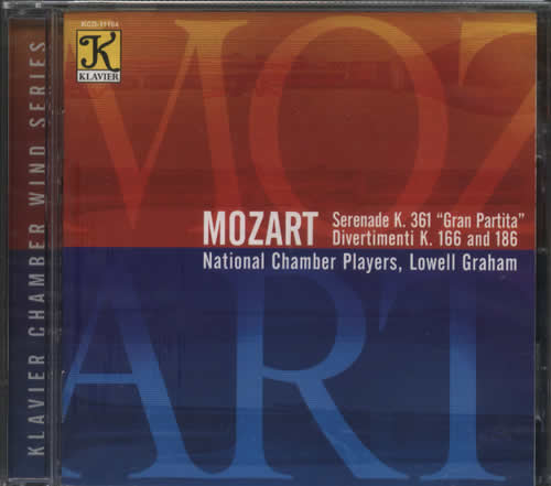 莫扎特MOZART SERENADE,K 361 DIVERTIMENTI ,K,166,186專輯正面圖片