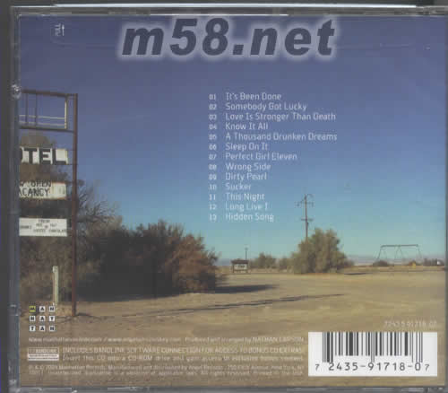 THE THINGS WE DO專輯背面圖片