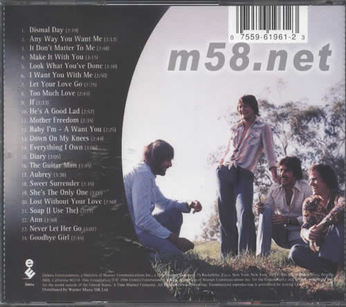 DAVID GATES&BREAD ESSENTIALS專輯背面圖片