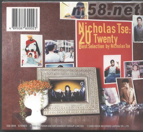 20 TWENTY BEST SELECTION BY NICHOLAS TSE(日本版)專輯背面圖片