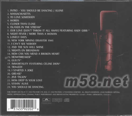 ONE NIGHT ONLY專輯背面圖片