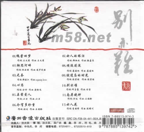 別亦難專輯背面圖片