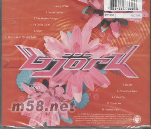 POST專輯背面圖片