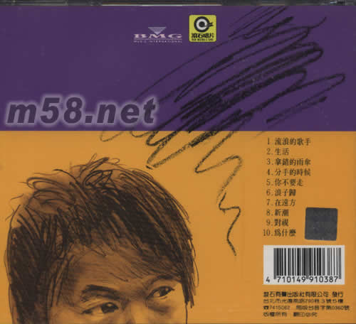 浪子歸專輯背面圖片