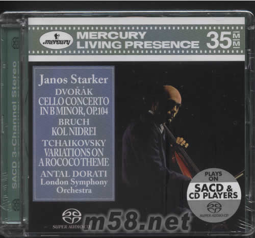 DVORAK:CELLO CONCERTO·STARKER SACD專輯正面圖片