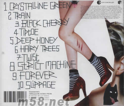 Black Cherry專輯背面圖片