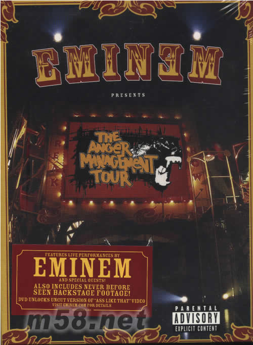 THE ANGER MANAGEMENT TOUR DVD專輯正面圖片