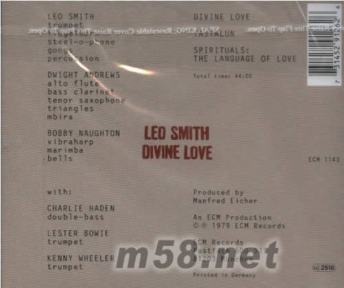 DIVINE LOVE專輯背面圖片