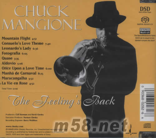 THE FEELING’S BACK SACD專輯背面圖片