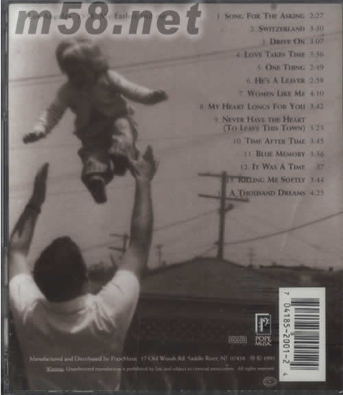 A THOUSAND DREAMS(24K金碟)專輯背面圖片