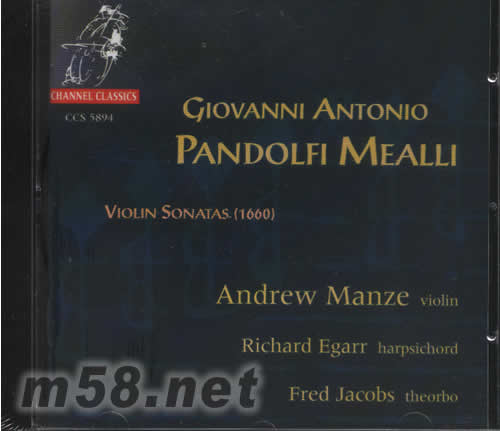 小提琴奏鳴曲PANDOLFI MEALLI專輯正面圖片