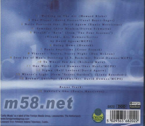 WALKING IN THE AIR專輯背面圖片