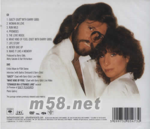 GUILTY(25周年紀念版)專輯背面圖片