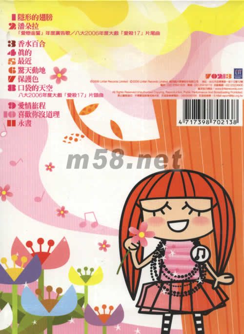 潘朵拉 臺灣(預購限量版)專輯背面圖片