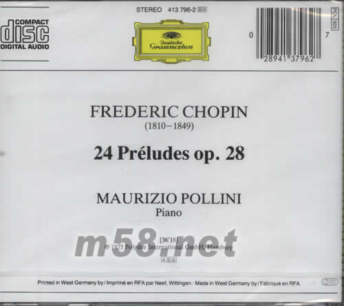 24 PRELUDES 前奏曲輯專(zhuān)輯背面圖片