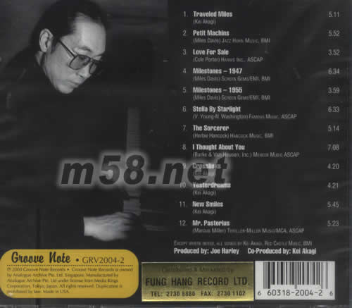 NEW SMILES AND TRAVELED MILES專輯背面圖片