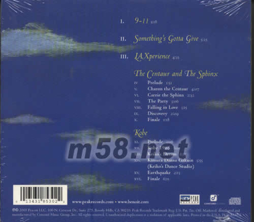 ORCBESTRAL STORIES專輯背面圖片