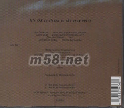 IT‘S OK T LISTEN TO THE GRAY VOICE專輯背面圖片