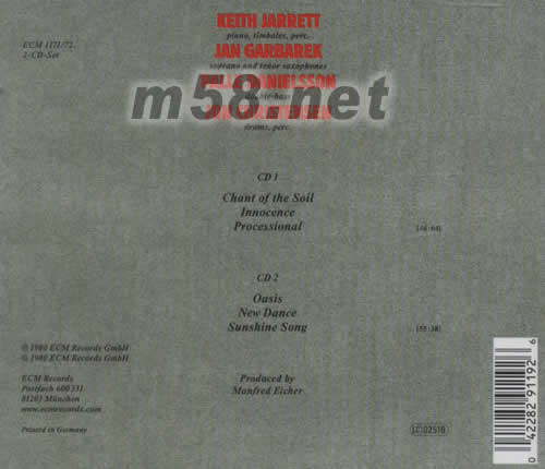 NUDE ANTS專輯背面圖片