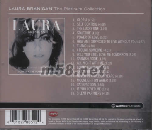 THE PLATINUM COLLECTION專輯背面圖片