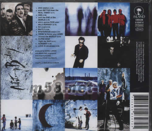 ACHTUNG BABY專輯背面圖片