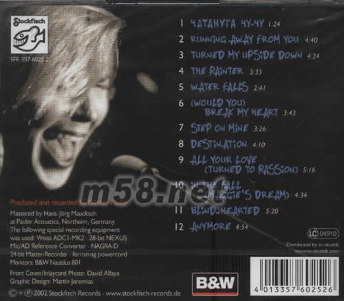 Water Falls 瀑布專輯背面圖片