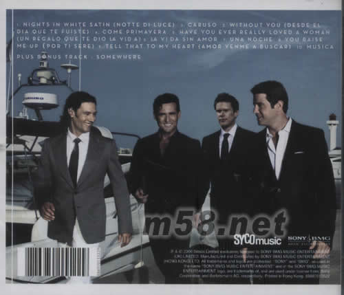 SIEMPRE專輯背面圖片