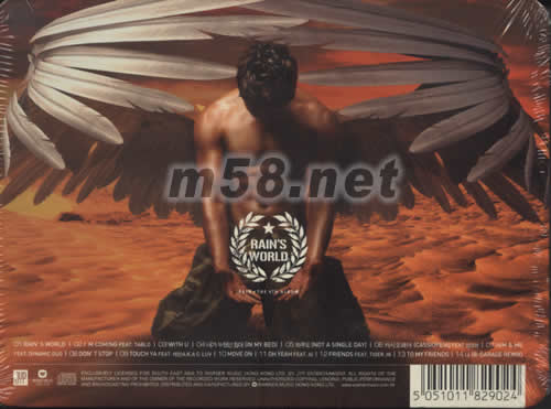 RAIN‘S WORLD(香港預購版)專輯背面圖片